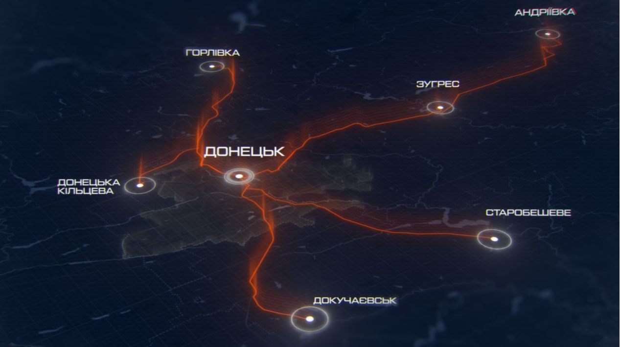 Azov says it has taken Russian logistics routes near Donetsk under drone control – video