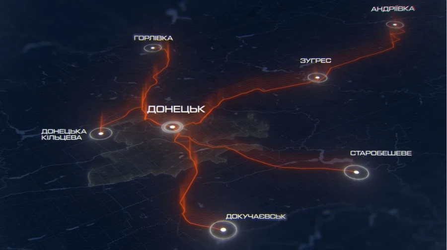 Azov says it has taken Russian logistics routes near Donetsk under drone control – video