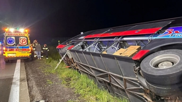 В Польше перевернулся автобус с американскими солдатами