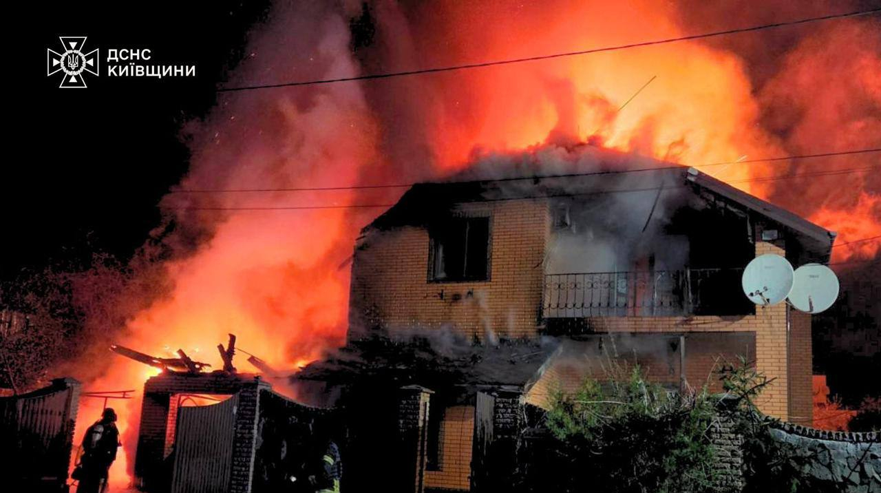 One person injured and houses damaged in Russian drone strike on Kyiv Oblast – photos