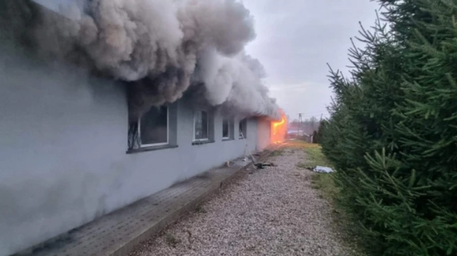 House in Poland where refugees from Ukraine lived burned to the ground