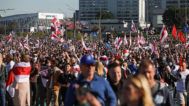 В Беларуси снова задерживают участников протестов