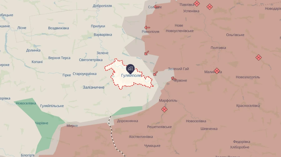 Near Gulyaipol, one unit left its position in an uncoordinated manner, the enemy entered the flank