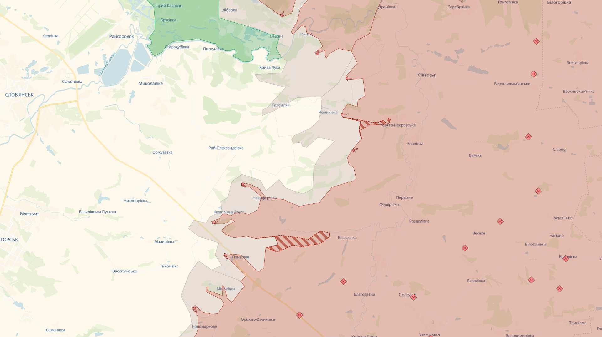 Росіяни окупували Свято-Покровське та Васюківку на Донеччині – DeepState