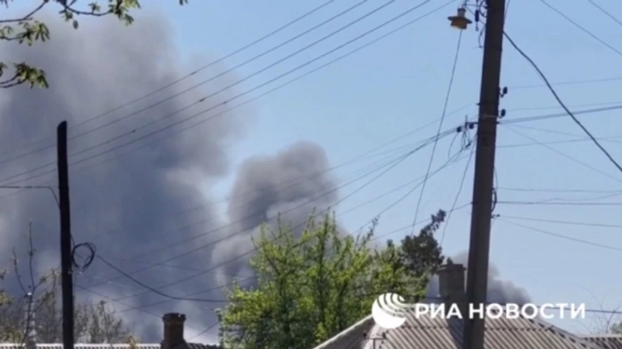 Explosions rock Russian-occupied Luhansk – video