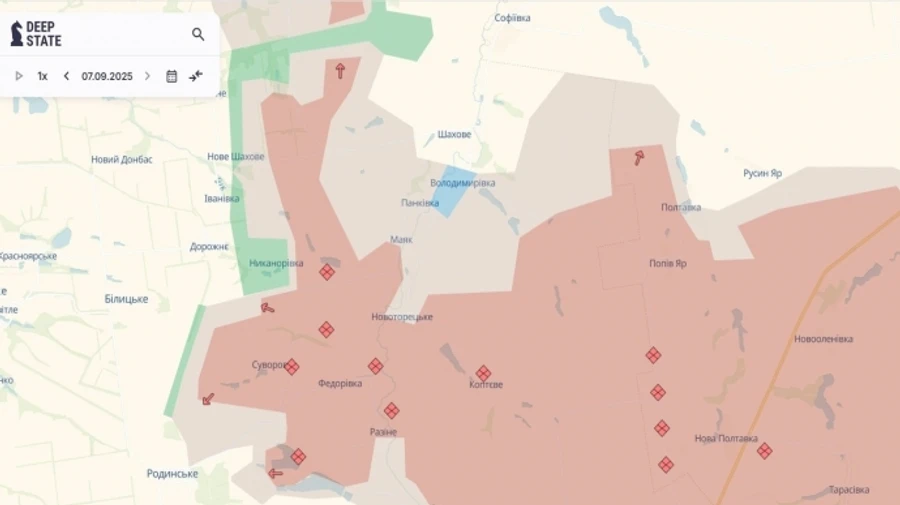 DeepState names Donetsk Oblast settlements where Ukrainian defenders repelled Russians