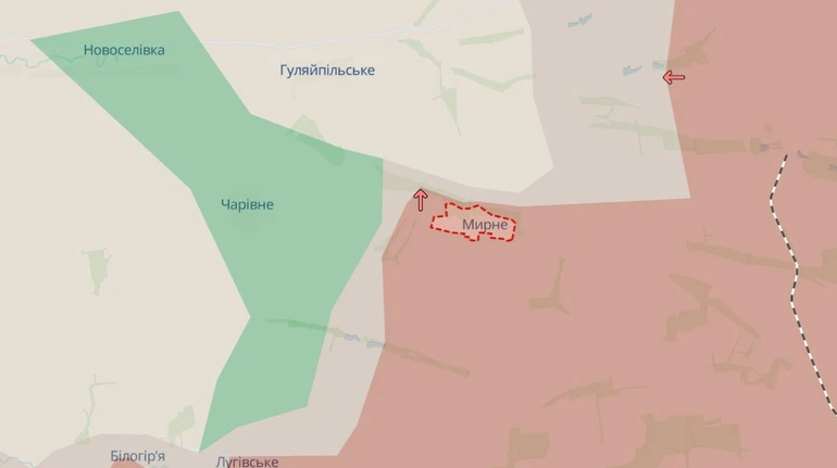 Россияне оккупировали Мирное на Гуляйпольском направлении – DeepState