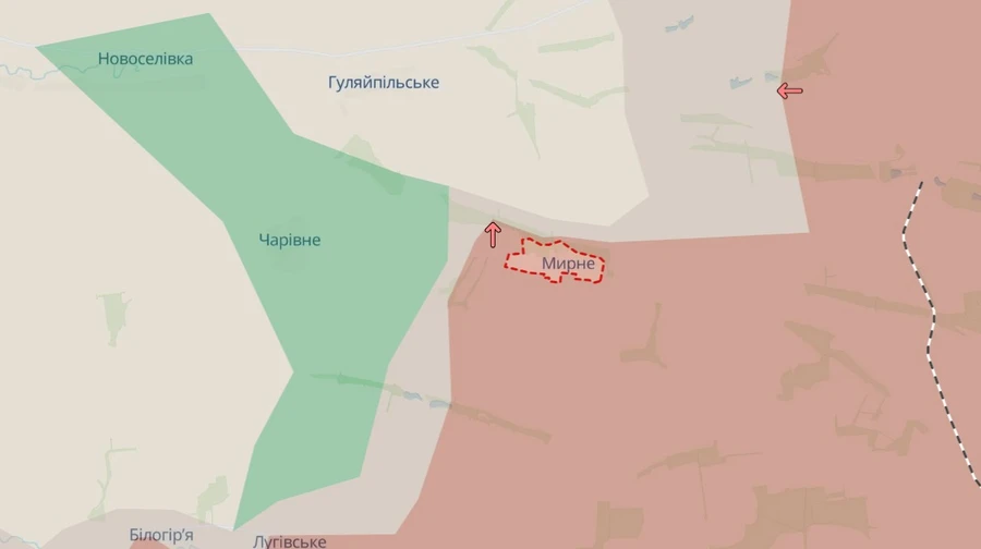 Росіяни окупували Мирне на Гуляйпільському напрямку – DeepState