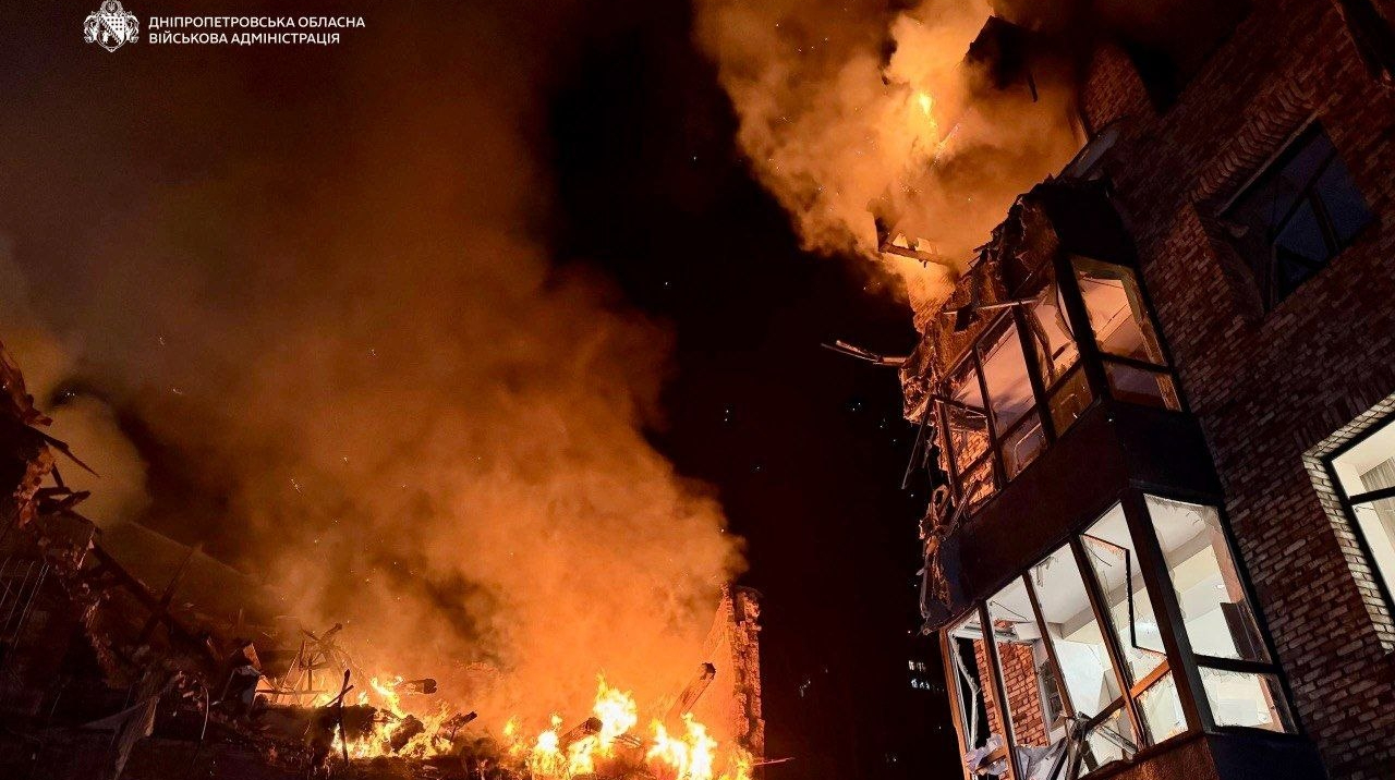 Two killed and 27 injured in Russian strike on residential areas in Dnipro – photos, video