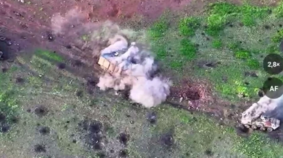 Ukrainian border guards post video of foiled Russian attack on Bakhmut front – video