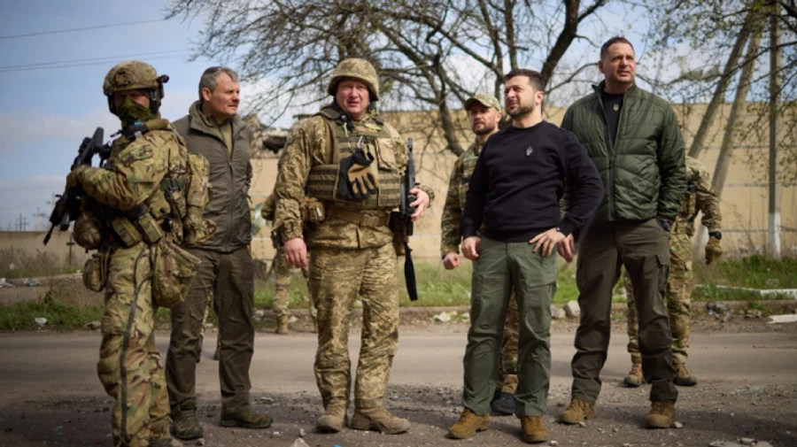 Зеленський побував на передовій в Авдіївці