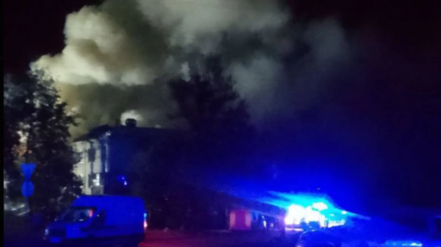 Russians attack Kharkiv: residential building on fire, 7 killed