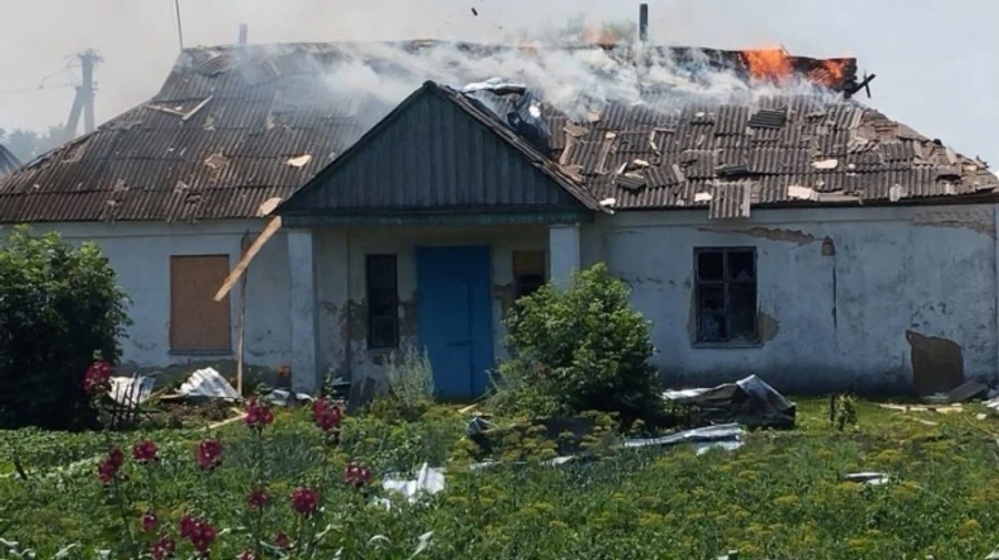 Russia attacks Kupiansk with Grad MLRS and kamikaze drones, injuring one man – photos