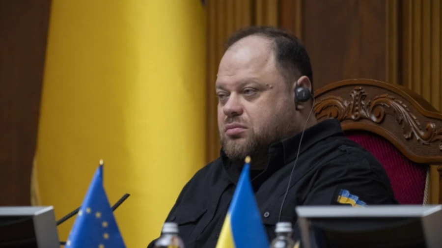 Ukrainian parliament's speaker signs law banning activities of religious organisations linked to Russia