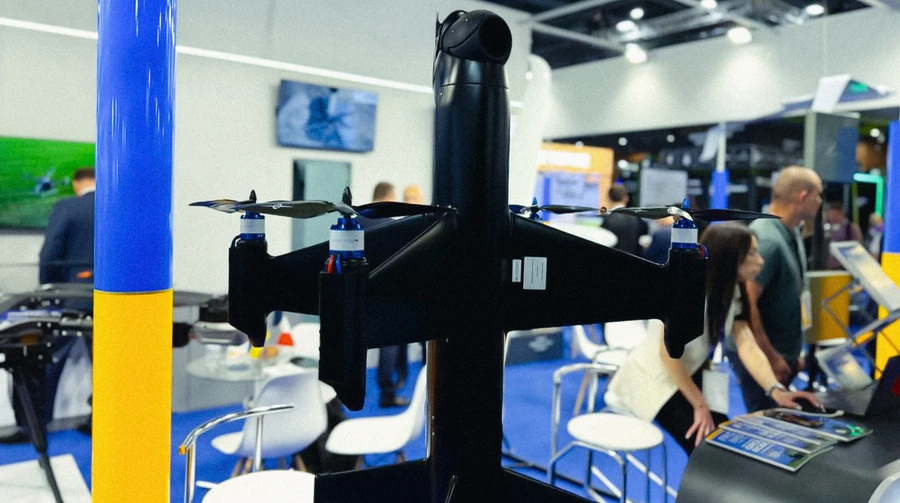 Ukraine's Ukrspecsystems unveils new interceptor drone in Paris showcase – photos