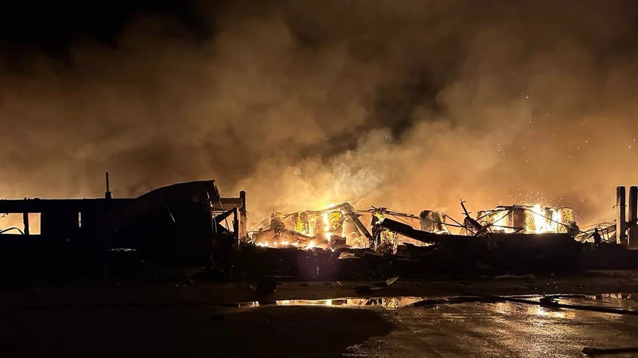 Russian missiles hit cardboard and paper mill in Kyiv Oblast