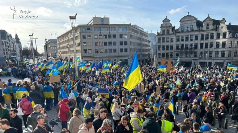 Pro-Ukraine rallies held in Prague and Brussels – photos