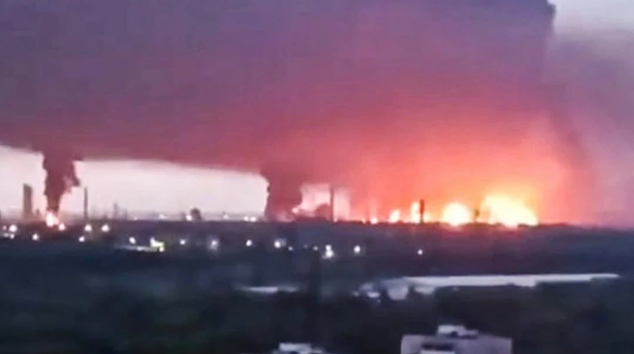 Ukraine confirms attack on Russian oil refinery and drone production facility