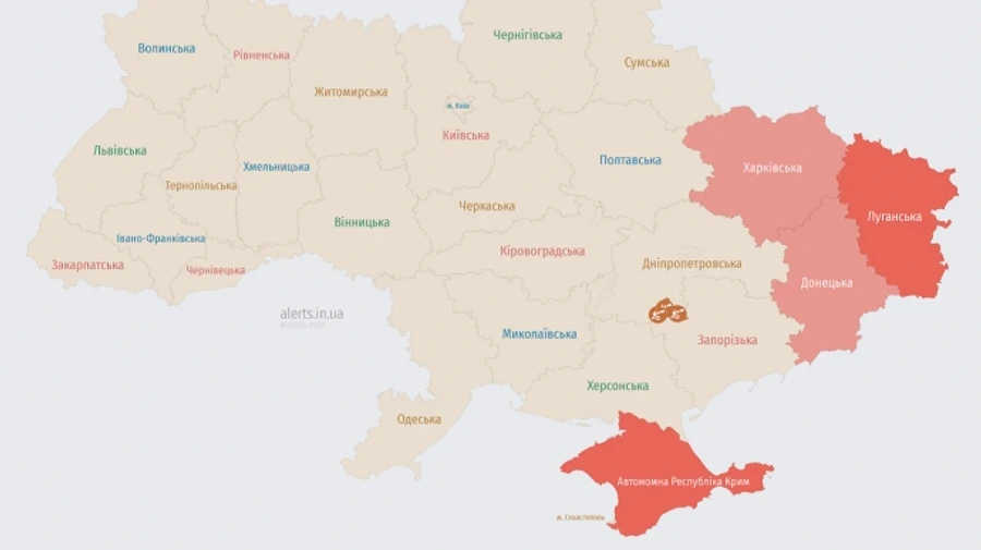 На востоке страны из-за активности авиации была объявлена воздушная тревога