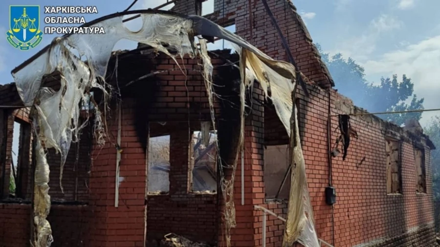 Russians strike house in Kharkiv Oblast, killing man – photo