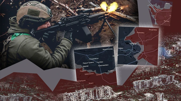 The Ukrainian army is engaging in fierce battles and retreating on key front lines. An explanation with maps