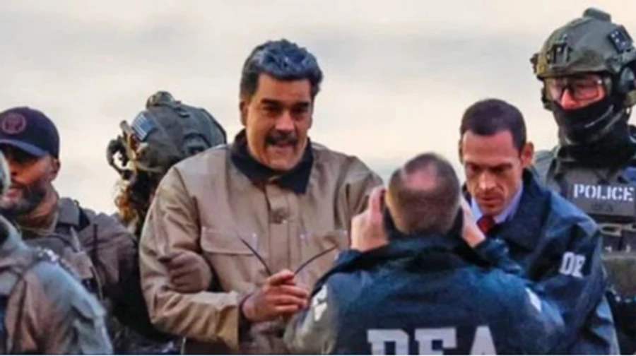 Maduro was brought to court in New York in handcuffs to face charges