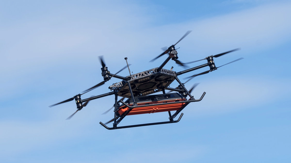 Ukrainian military rescues two wounded soldiers using aerial evacuation drone – video