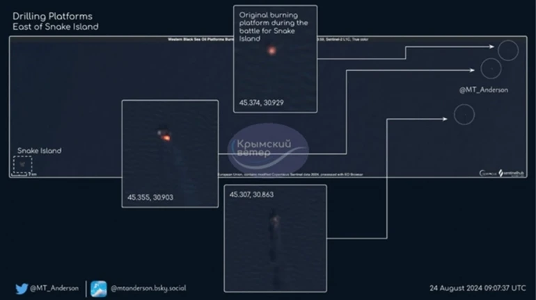 В Черном море загорелись все вышки Бойко - СМИ