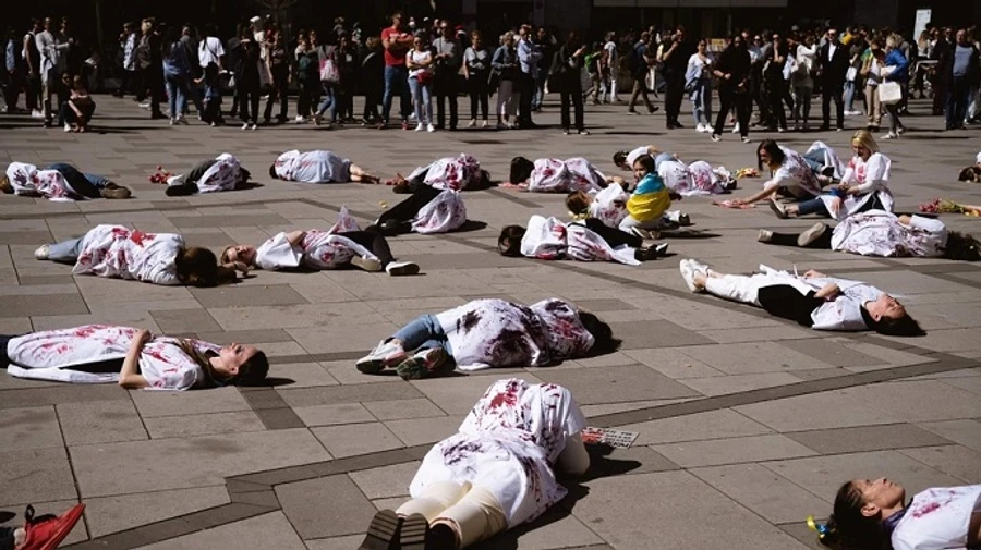 У Відні влаштували мовчазну акцію проти насильства росіян в Україні