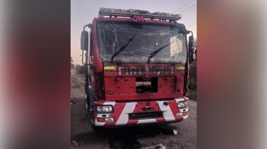Russian FPV drone attacks firefighters in Sumy Oblast