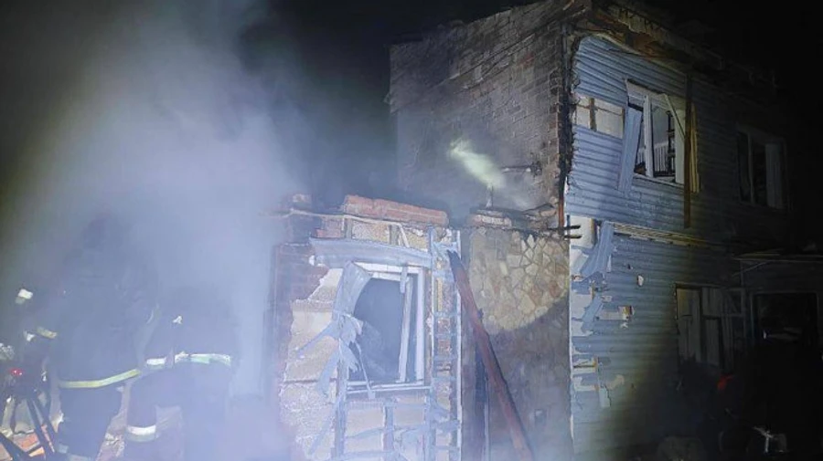 Russian UAV attack destroys two houses in Chernihiv – photos