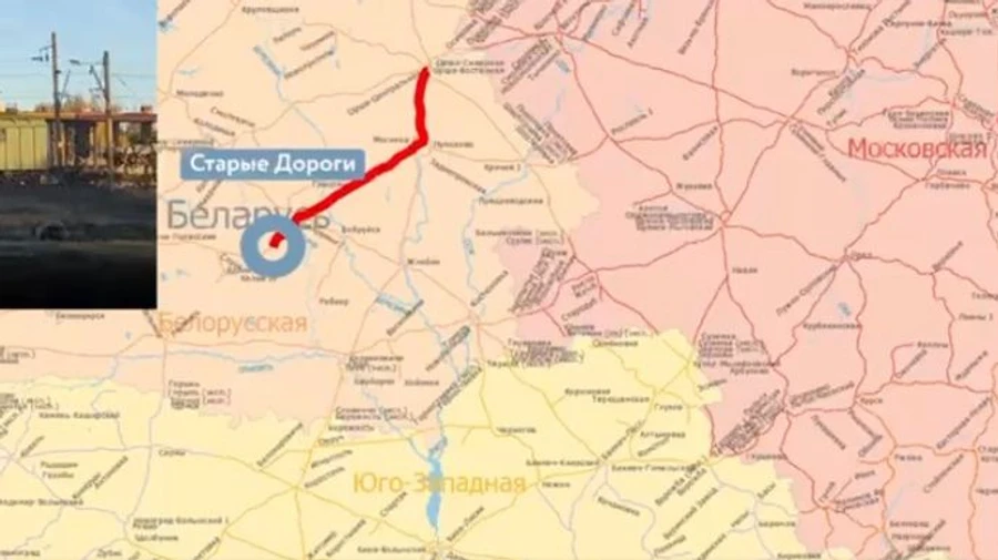 Another convoy with tanks and trucks heading to Russia spotted in Belarus