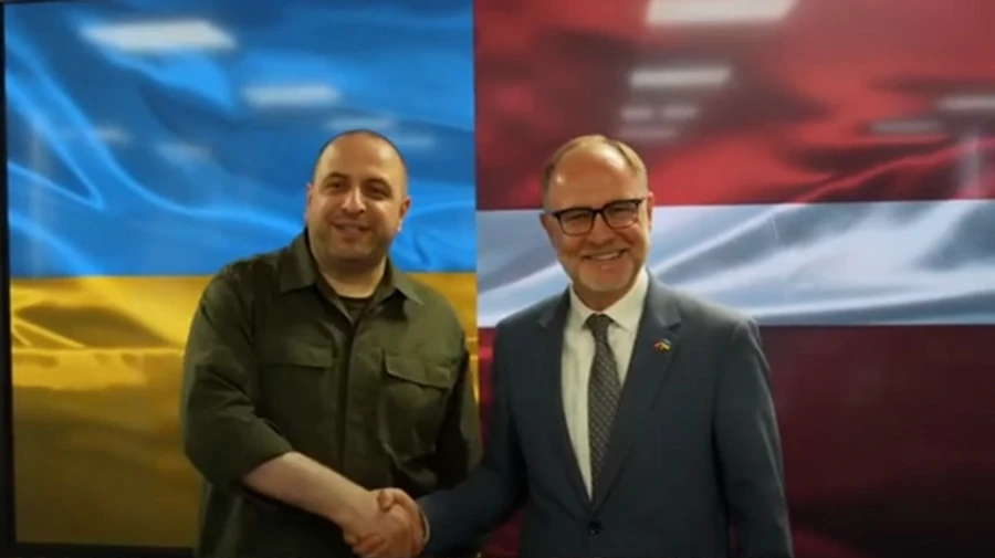 Ukraine's Defence Minister and his Latvian counterpart discuss Drone Coalition strengthening