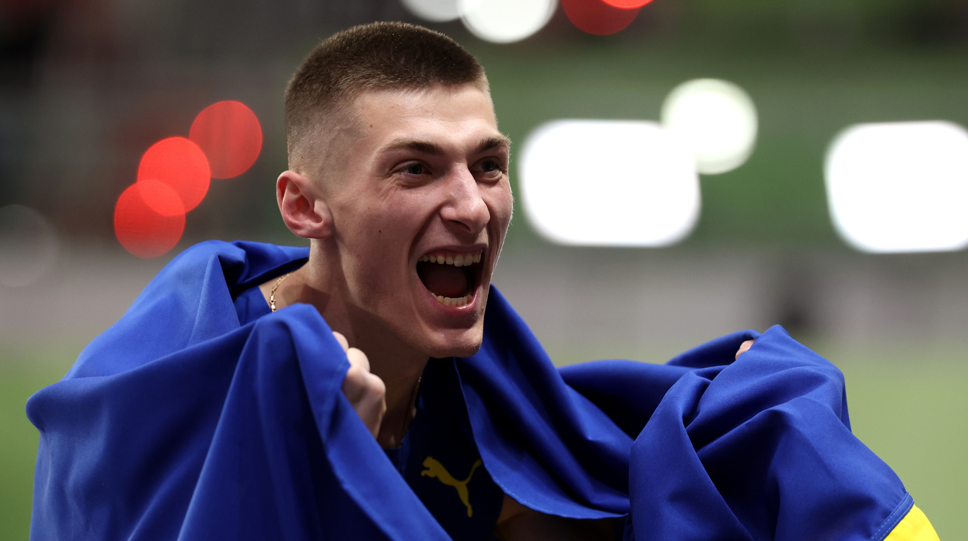 Ukraine's Doroshchuk wins world indoor high jump gold