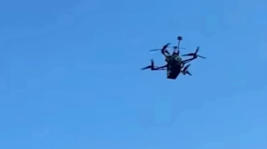 Ukrainian Armor posts video showing its mortar-equipped drone hitting target inside Russia for first time