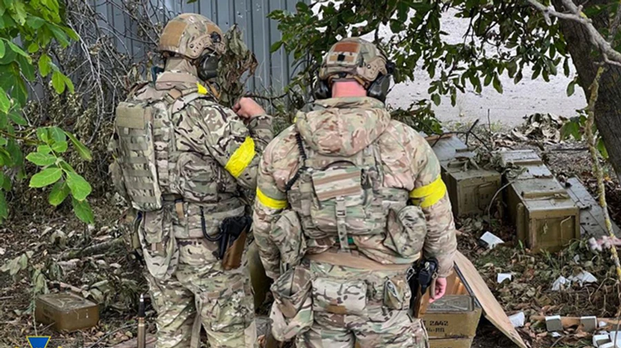 Security Service of Ukraine shows photo from liberated Balaklia town