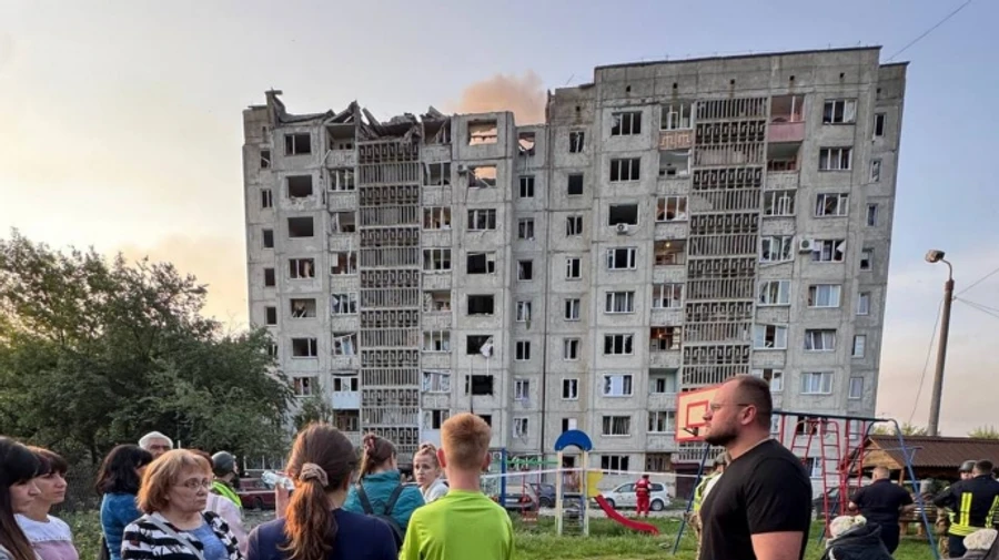 Five people injured and residential building damaged in Russian missile and drone attack on Lutsk