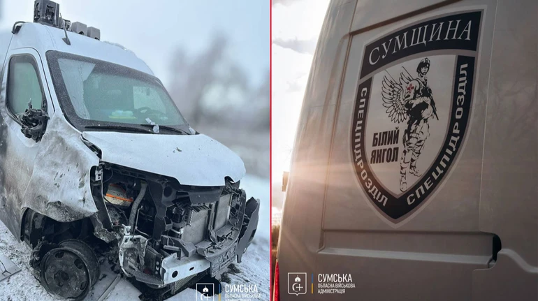 Росіяни вдарили по цивільному евакомобілю на Сумщині: постраждали поліцейські