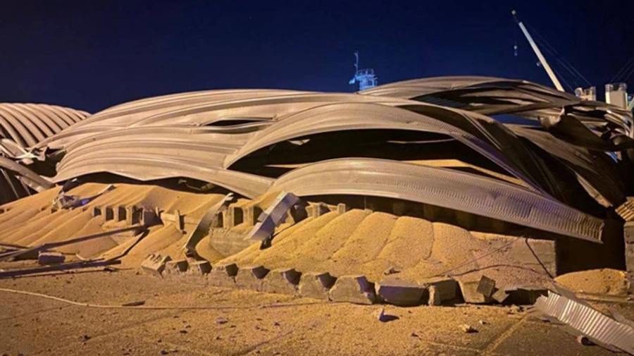 Российский беспилотник уничтожил ночью 3-5 тонн аграрной продукции в Одесской области