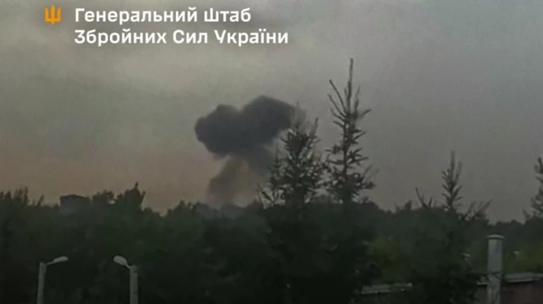 Ukraine's General Staff confirms destruction of ammunition factory near Moscow by Unmanned Systems Forces' drones – video