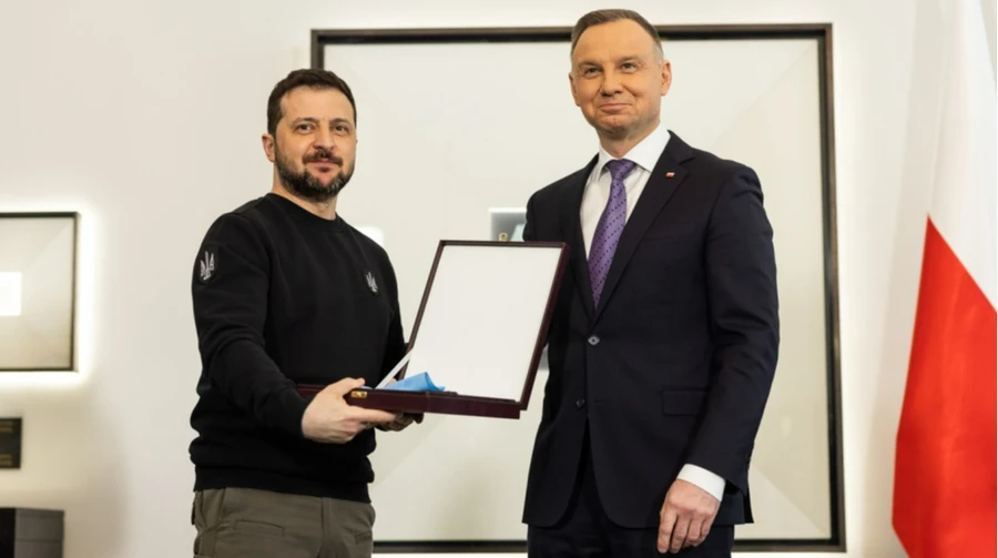 Polish president decides to strip Zelenskyy of Order of the White Eagle
