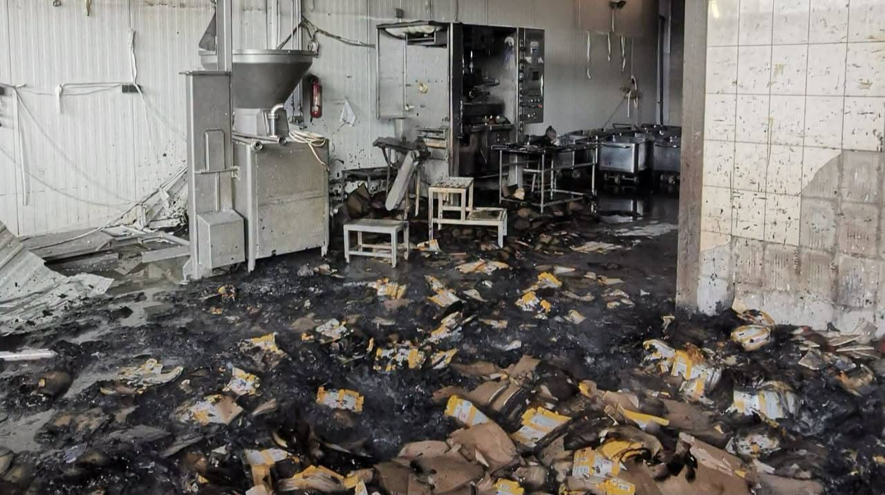 Only ruins remain from the plant: Russians struck a dairy factory