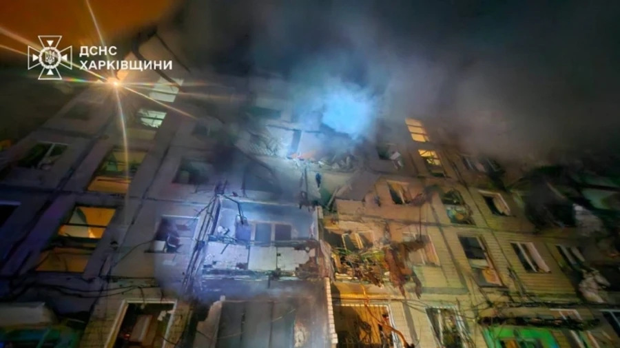 Russian attack on Kharkiv results in 10 injured, including one child, people may be under rubble – photos, videos