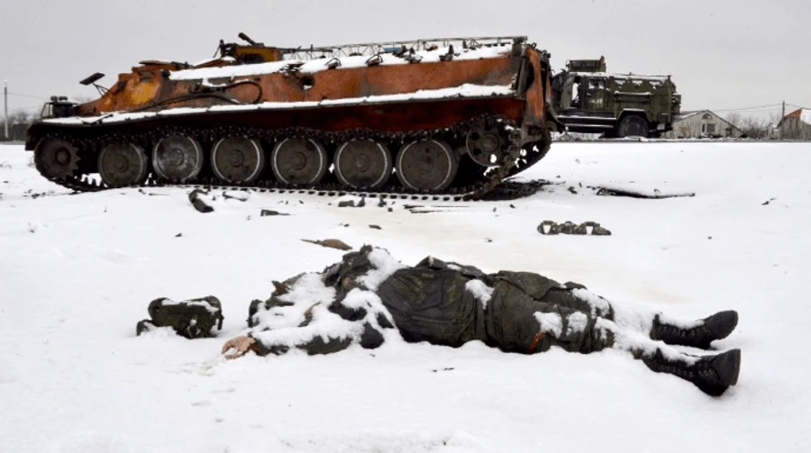 В поселке Харьковской области россияне оборудовали морг для своих военных