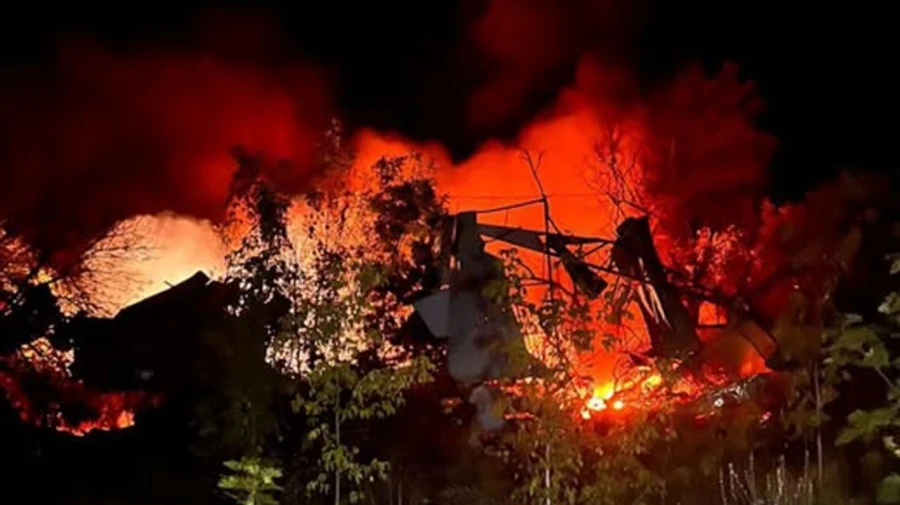 Explosions heard in Chuhuiv community: Russians damage empty warehouses