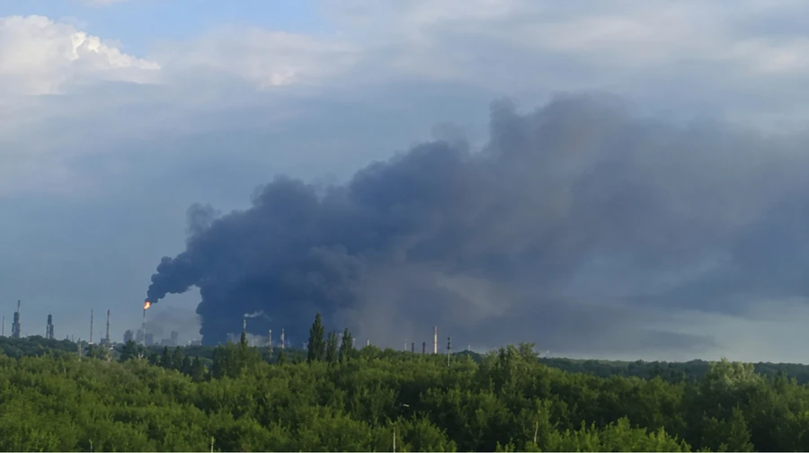 Ukrainian drone attack shuts down another major oil refinery in Russia