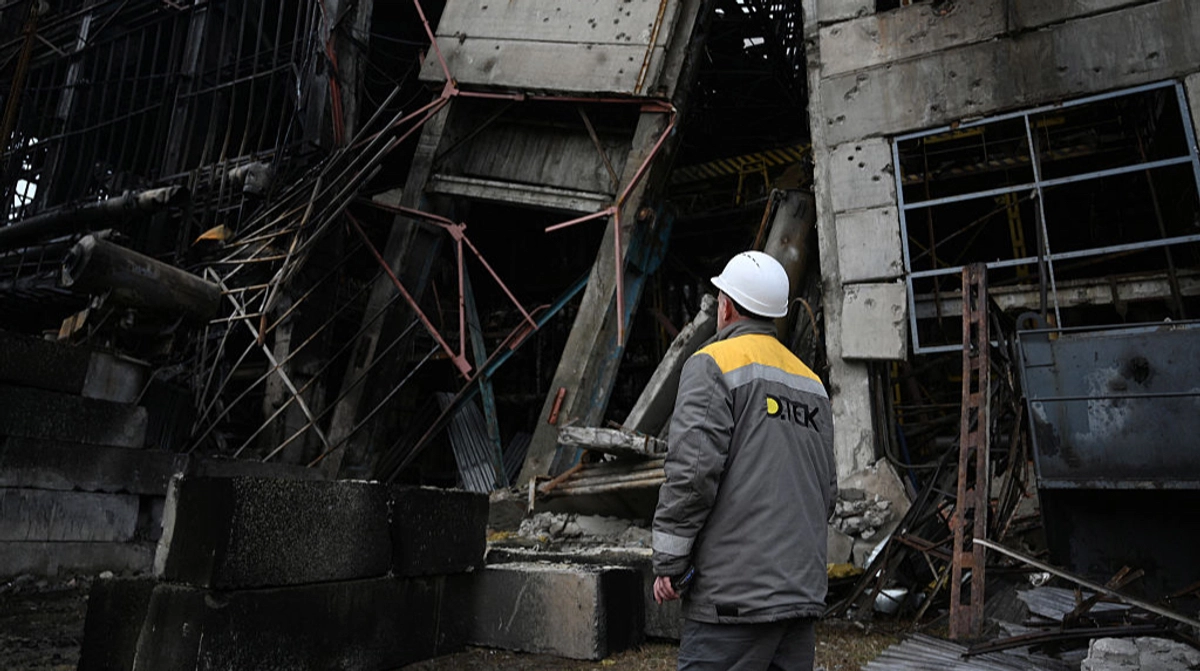 Ukrainian thermal power plant hit by Russia yet again