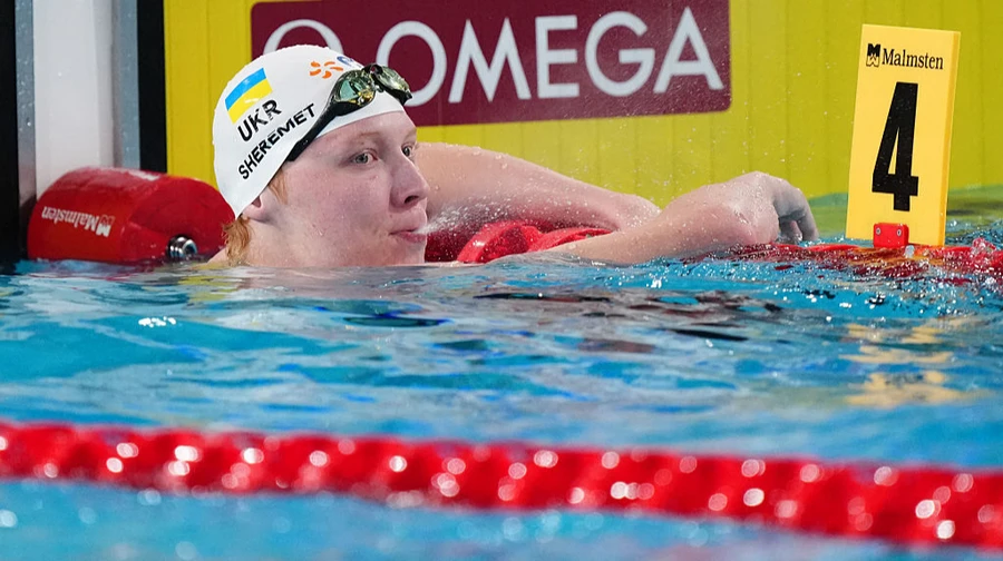 Ukrainian swimmer Mykyta Sheremet takes 50m freestyle gold at European Championships