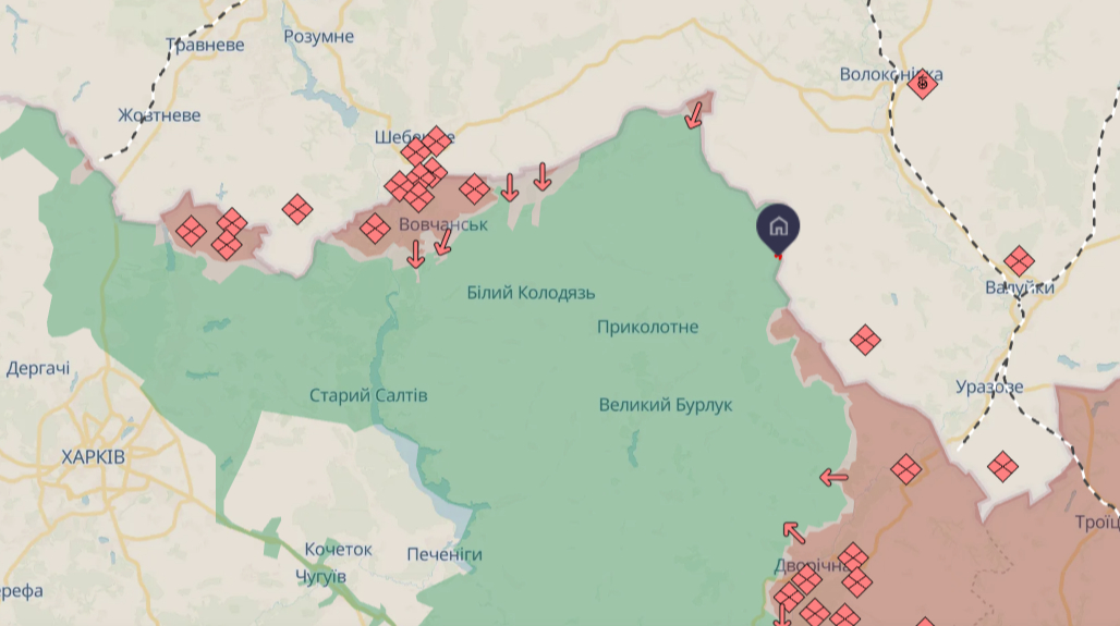 На Харківщині росіяни намагаються прорвати кордон на нових ділянках На Харківщині росіяни намагаються прорвати кордон на нових ділянках