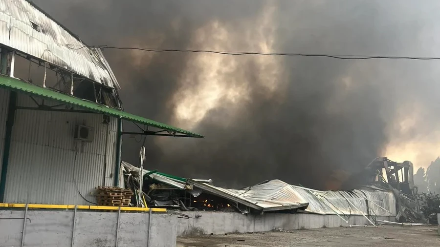 Russian forces destroy Eva cosmetics warehouse in Odesa – photo